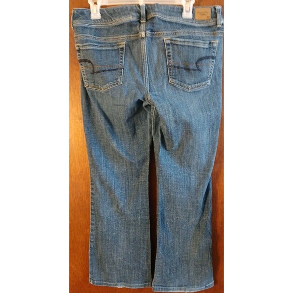 American Eagle Original Boot Womens Stretch Jeans Sz 12 Regular Medium Wash - Picture 10 of 16
